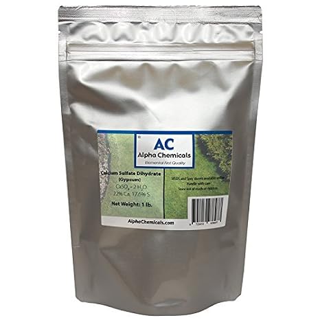 Calcium Sulfate Dihydrate - Gypsum - CaSO4*2H2O - 1 Pound