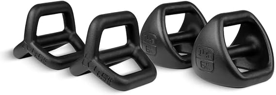 TRX YBell Pro Series 3-in-1 Dumbbell, Kettlebell and Push-Up Stand, 2 Pack