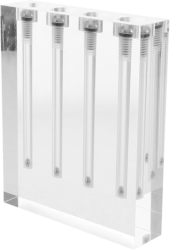 Engine Oil Comparator Tool and Transmission Oil Viscosity Tester Acrylic Stand for Accurate Car Maintenance and Quality Testing
