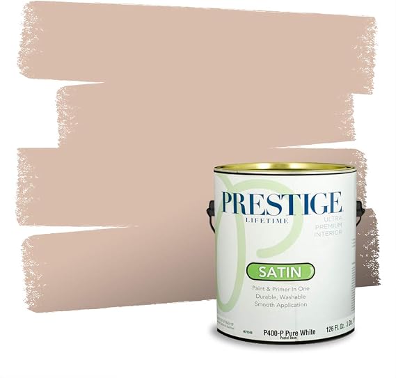 PRESTIGE Paints Interior Paint and Primer In One, 1-Gallon, Satin, Comparable Match of Valspar* Pacific Shoreline*