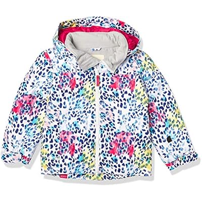 Roxy Kids Girls Mini Jetty Snow Jacket ToddlerLittle Kids Bright White Leopold 3T Toddler