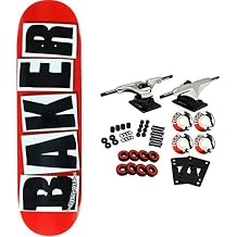 Baker Skateboard Complete Brand Logo Red/Black 8.38"