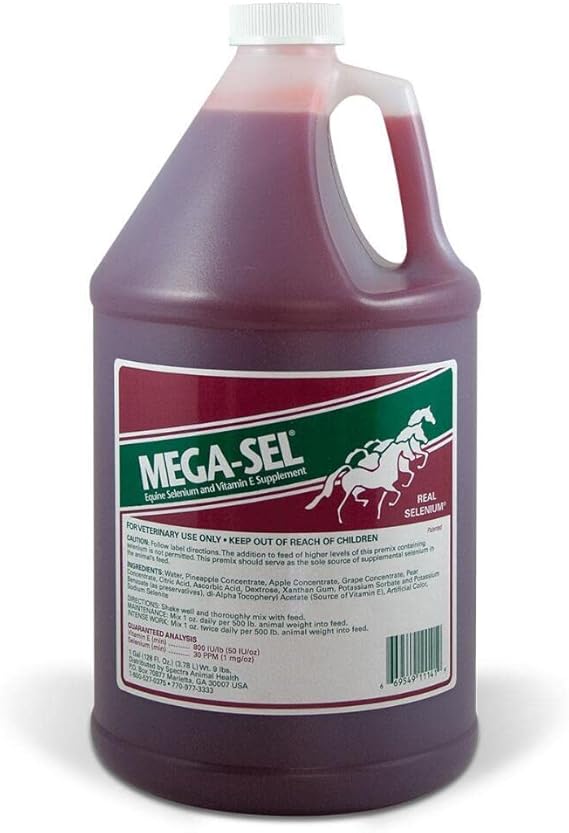 Mega-Sel Liquid Formula for Horses, 1 Gallon (128 Fl oz)