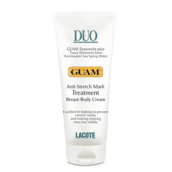 Guam Duo Cream for Stretch Marks - Skin Firming Body Cream for Women - Skin Tightening Cream for Body & Breast - Firming Body Lotion for Loose Skin with Seaweed