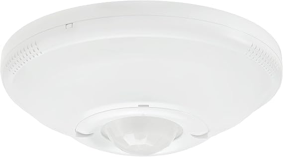 Maxxima Ceiling Mount 360 PIR Occupancy Sensor, Hardwired Motion Sensor | LED Compatible, Commercial or Residential, Max Height 15ft, 120-277V, Automatic Sensing Solution