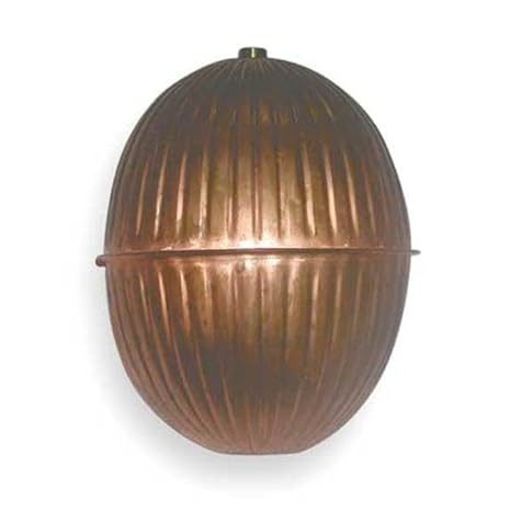 Dayton Float Ball,Round,Copper,4 in 4KU67-1 Each