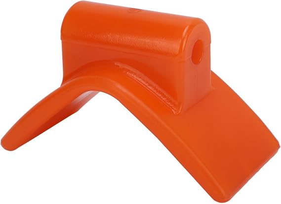Boat Trailer Bow Stop, 3in Width x 5.3in V-Span Boat Trailer Bow Stop Block Boat Trailer V-Shape Roller with 1/2in Mounting Hole Diameter, for Most Boat Trailers(Orange)
