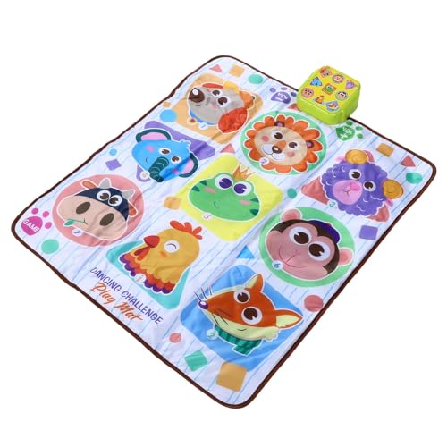 Light Up Dance Mat, Electronic Music Game with Anti Slip Base and Multiple Challenge Levels for Kids Ages 7-12