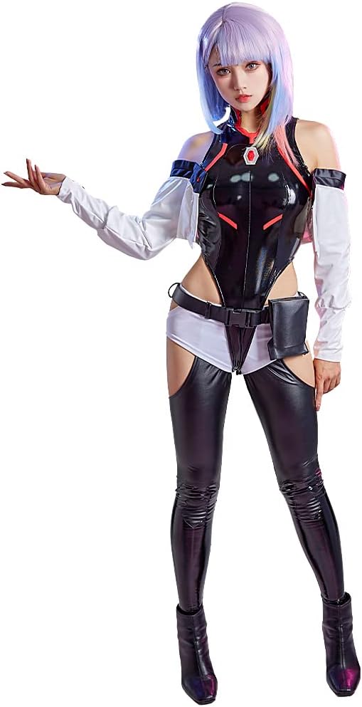 Miccostumes Women's Costume, Beautiful Girl Cosplay Outfit, Leotard, Jacket, Suit Set