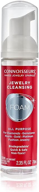 CONNOISSEURS All-Purpose Jewelry Cleansing Foam, Quick and Easy Jewelry Cleaner Solution