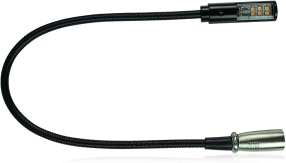 Klark Teknik LEDLAMP18 LED Lamp with 18" Gooseneck Shaft and Straight 4 Pin XLR Connector