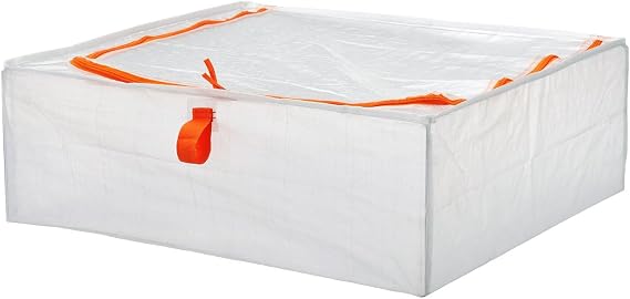 IKEA Parkla Storage Case, 55X49X19 Cm (22X19X7, Polypropylene),Transparent
