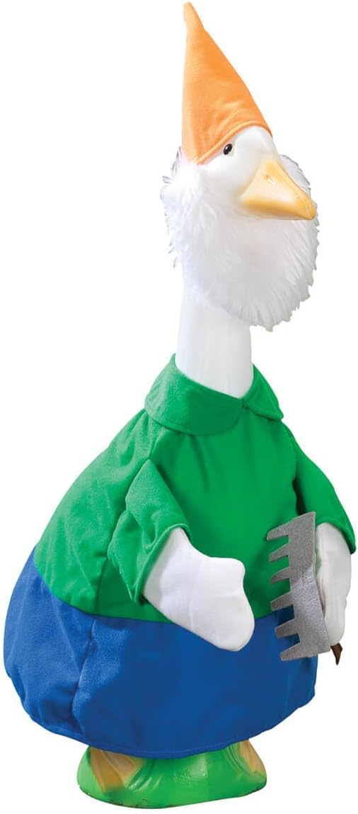 Gaggleville Boy Gnome Goose Outfit, Fits Large 23" H Statue, by Miles | Kimball