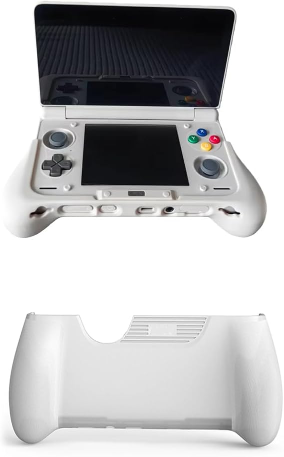 Grip Case for AYN THOR, Handheld Game Console Grip Shell, Ergonomic Handheld Controller Stand Holder, Non-Slip (white)