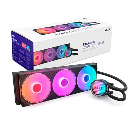 NZXT Kraken Core 360 RGB - 360mm AIO CPU Cooler - Black