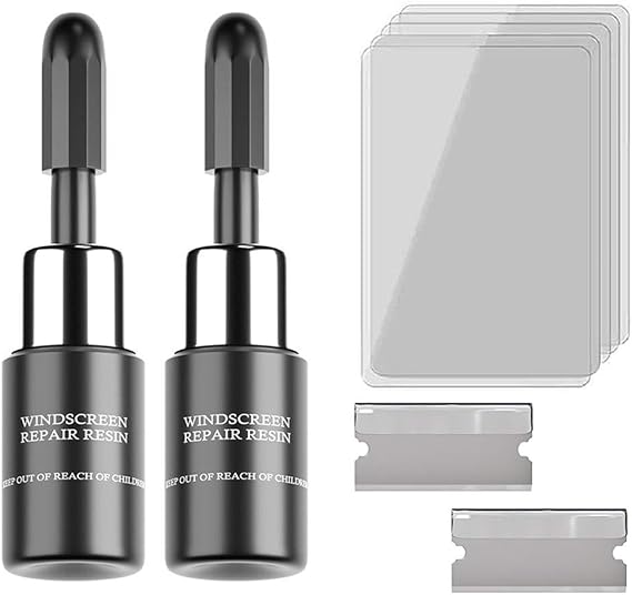 2 Pack Car Windshield Repair Resin, Car Windshield Crack Repair Kit, Car Windshield Repair Kit, Glass Corrector Set, Glass Repair Kit, Glass Corrector Windshield, Cracked Glass Repair Kit