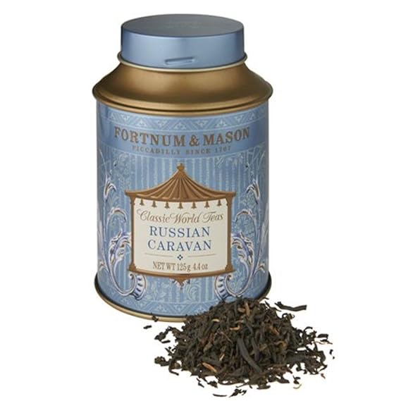 Fortnum and Mason. Russian Caravan 125g Loose Tea in a Tin (1 Pack)