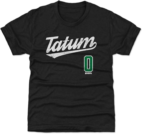 500 LEVEL Jayson Tatum Script Boston Celtics Youth Shirt
