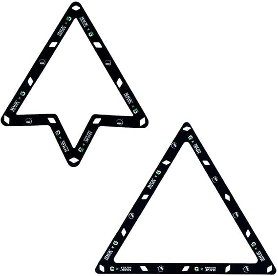 Fedor Gorst MagicRack 8-Ball + 9/10-Ball Combo Pack, Precision Rack for Perfect Breaks, Durable Pool Ball Template
