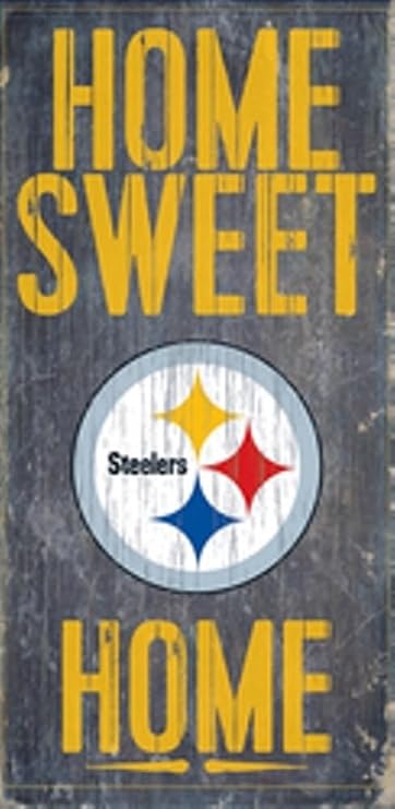 Pittsburgh Steelers 6'' x 12'' Home Sweet Home Sign
