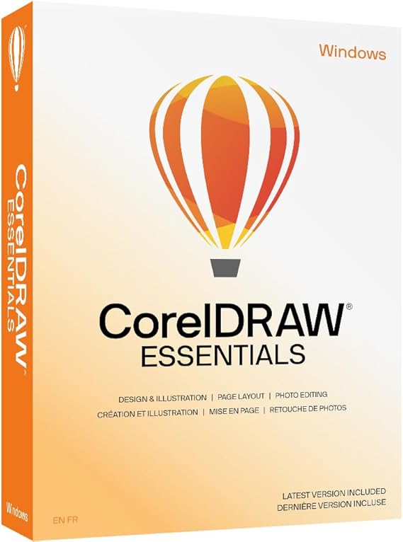 Corel CorelDRAW Essentials 2024, Graphic Design, 1 User, Post delivery