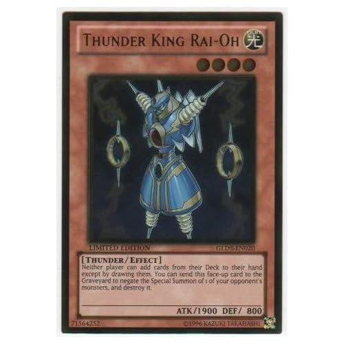 Yu-Gi-Oh! - Thunder King Rai-Oh GLD3-EN020 - Gold Series 3 - Limited Edition - Gold Rare