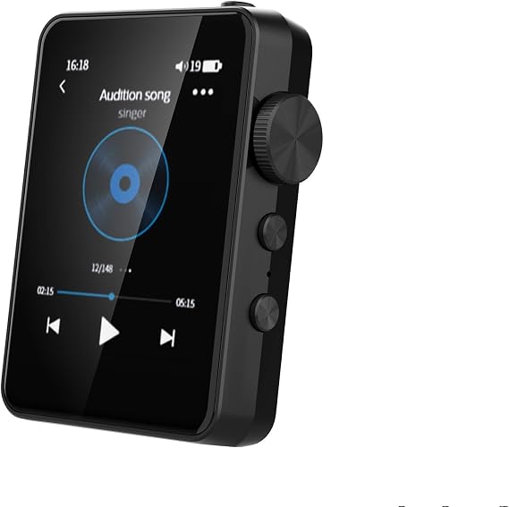 MP3 Player with Sleep Headphones Built-in Sleep Music Bluetooth 5.3. Portable Music Player, 2.4-inch Touch Full Screen with Speakers, FM Radio, Voice Recorder (with 32GB) Max 256GB Expand