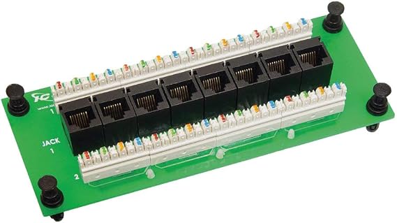 ICC CAT6 8-Port PoE++ Ethernet Data Module, Push-Pin Mount, 1-Pack