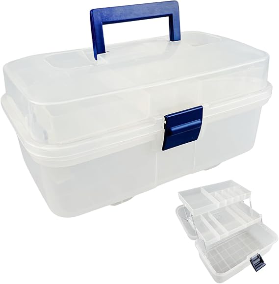 Tiered Storage Box with 3 Shelves