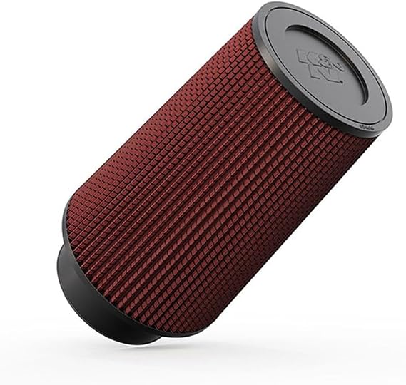 K&N High-Flow Original Lifetime Universal Clamp-On Air Filter: High Performance, Premium, Washable: Flange Diameter: 4 In, Filter Height: 9 In, Flange Length: 1.75 In, Shape: Round Tapered, RE-0870