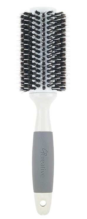 Creative Hair Brushes Solid Barrel Ceramic Mixed Bristles, X-Large, 7 Ounce (CR103-BP)