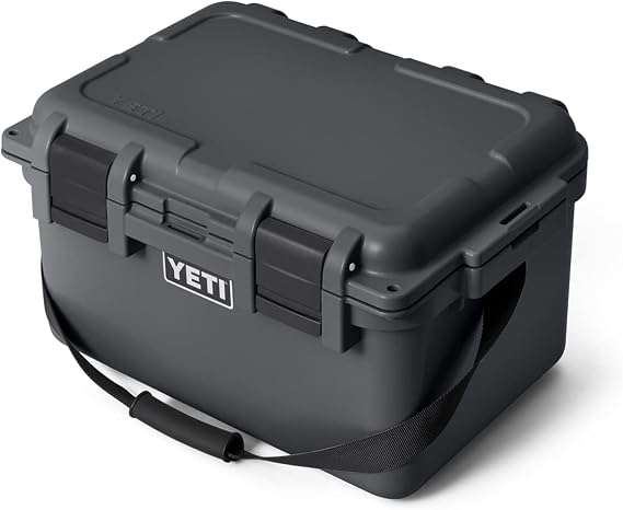 YETI LoadOut 30 GoBox Divided Waterproof Cargo Case, Dry Box, Camera Case, Fishing Tackle Box, Charcoal