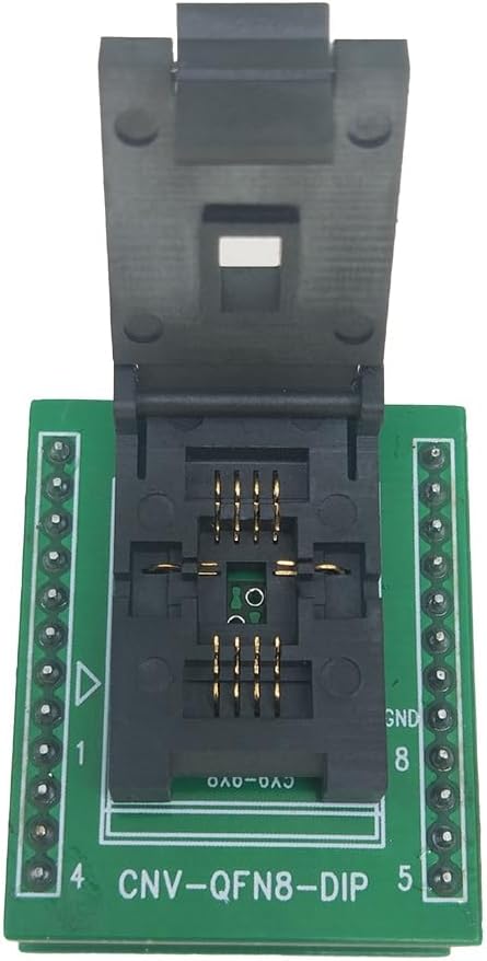 DFN8/QFN8/ WSON8 /MLF8/MLP8 to DIP8 Universal Socket/Adapter Replacement -DFN8-DIP8 DFN8X6-8 (10P) for 8X6MM IC Chips BIOS Flash
