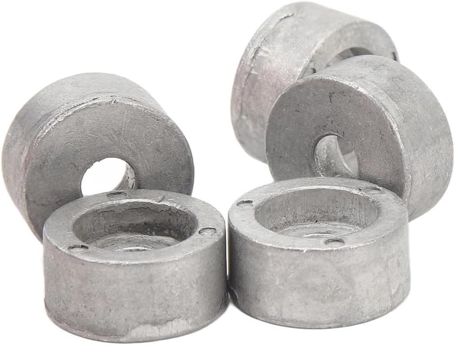 Marine Round Zinc Anode 5pcs 55321-87J01 55321-87J00 for Suzuki Outboard 4 9.9-300HP Aftermarket Protection Set