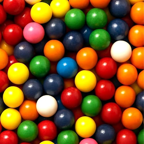 Gumball Megastore Assorted Gumballs | Gumball Machine Refills, Perfect for party favors, events, birthday parties 1 inch, Bulk Bag 850 Count