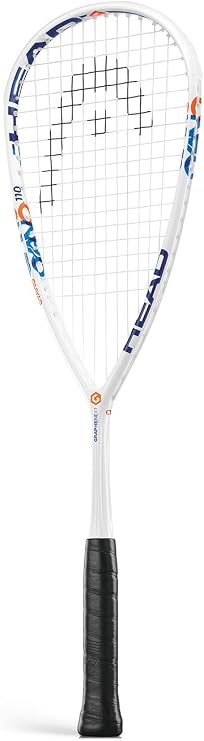 HEAD Graphene XT Cyano 110 Squash Racquet - Lightweight Power Frame with Graphene XT Technology, Pre-Strung with Perfect Power 17 String