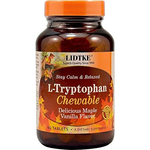 Lidtke Technologies L-Tryptophan Chewable Tablets, 60 Count
