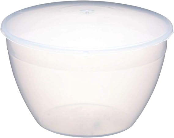 KitchenCraft KCPUD3 Plastic Pudding Basin with Lid, Large, 1.7 Litre (3 Pint)
