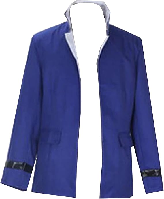Anime Mens Costume Blue Uniform Cosplay Cloak Halloween Christmas Outfit