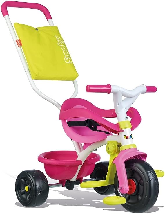SMOBY Tricycle Enfant Evolutif Be Fun Confort Rose