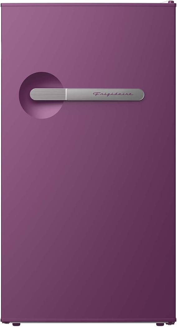 Frigidaire Refrigerator-Retro Mini Fridge Energy Saving-Adjustable Thermostat Control- Ideal for Dorm, Office, RV, Garage, Apartment 3.1 Cu Ft, PLUM