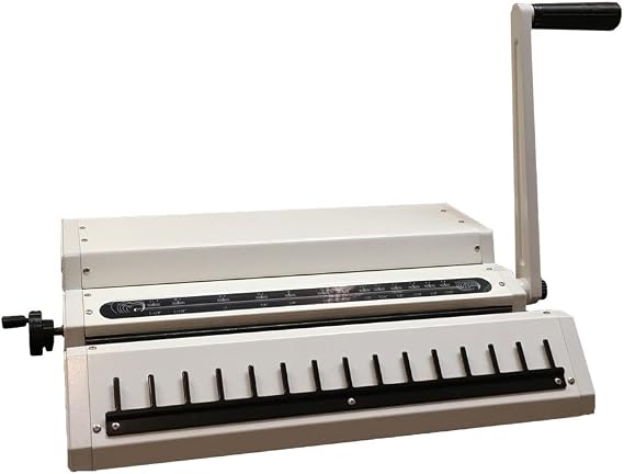 Manual Wire Binding Machine | 22 Sheet Punch Capacity | Bind up to 120 Sheets | 34 Fully Disengageable Dies | 3:1 Pitch |