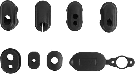 Charge Port Rubber Cover Cap Compatible with Ninebot F20 F25 F30 F40 Electric Scooter Battery Charging Port Dustproof Plug Silicone Sleeve (Color : 1set)