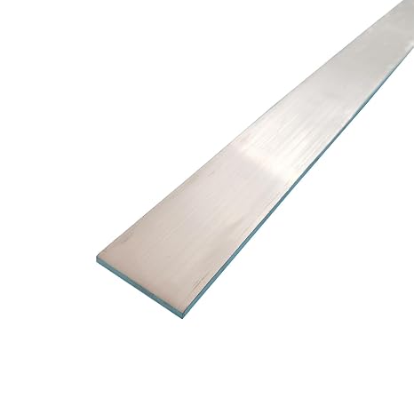 Aluminum Flat Bar 10mm x 120mm x 1000mm, 99.6% Al, Straight Edge