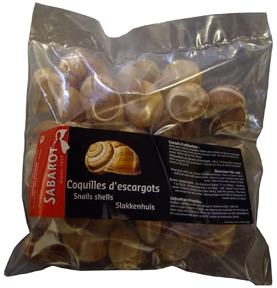 Premium Escargot Shells, Pack of 36 - Cleaned and Ready-to-Use, Perfect for Gourmet Snail Dishes, Classic French Cuisine, Bulk Catering Supplies, Authentic Dining Experience