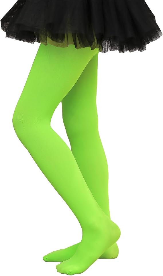 VINICUNCA Girls Dance Microfiber Tights - Stretchy Ballet Footed Stockings for School Uniforms
