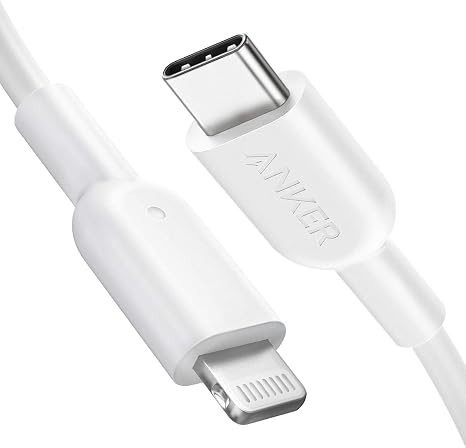 Anker USB C to Lightning Cable, 321 USB-C to Lightning Cable (3ft,White), MFi Certified for iPhone 13 Pro 12 Pro Max 12 11 X XS, AirPods Pro, Supports Power Delivery (Charger Not Included)
