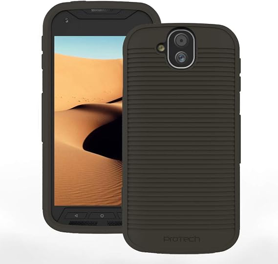 Compatible with/Replacement for Durable Slim Flex Case for Kyocera DuraForce Pro, Phone Models E6810, E6820 and E6830 (Black)