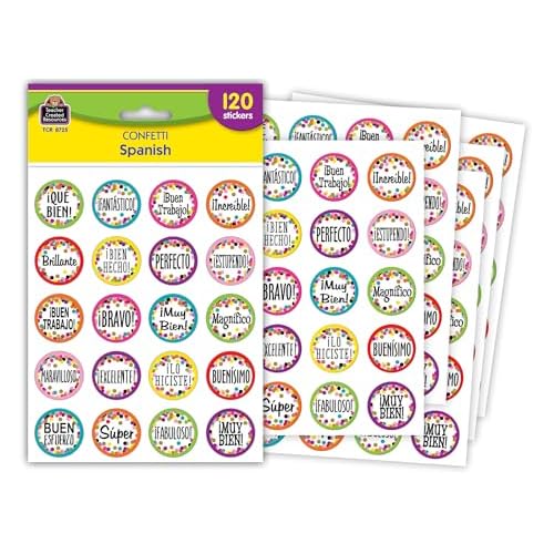 Confetti Spanish Stickers