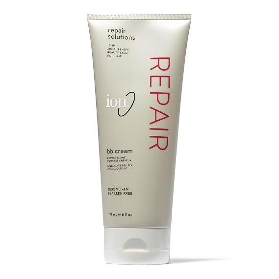 ion Repair BB Cream Leave in Conditioning Treatment, 6 fl oz | For All Hair Types